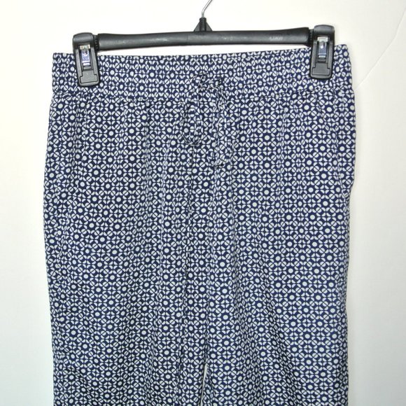 J. CREW Geo Print Drawstring Classy Lounge Pants 0 - Picture 4 of 6